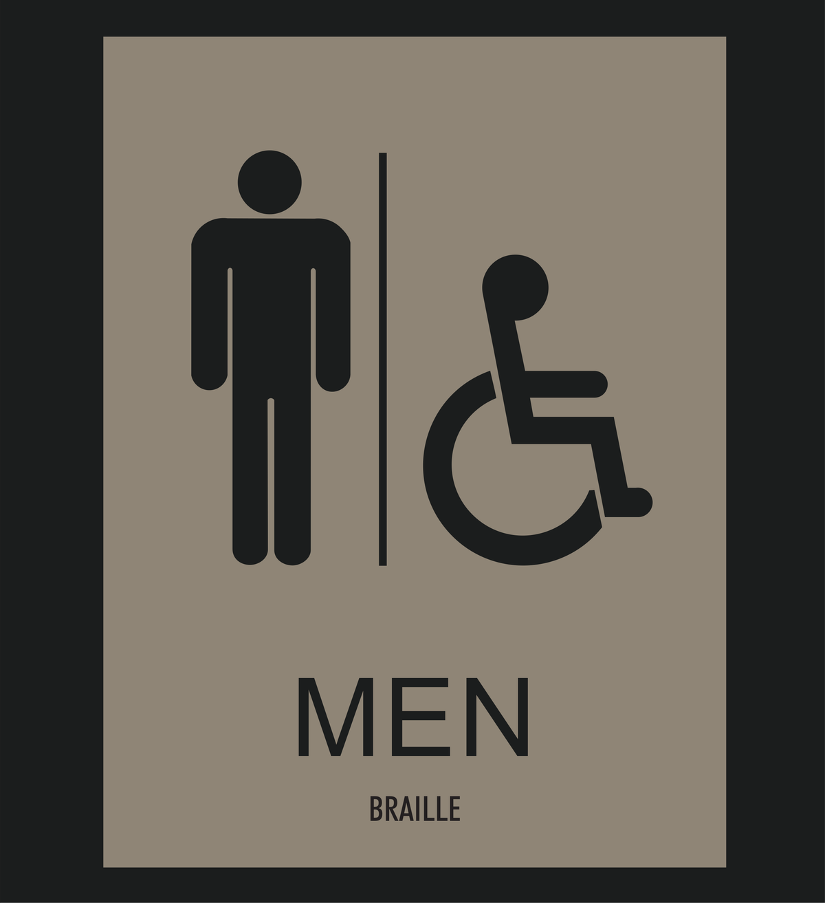 Country Inn & Suites Restroom Identification - Accessible Men (Witching Hour)