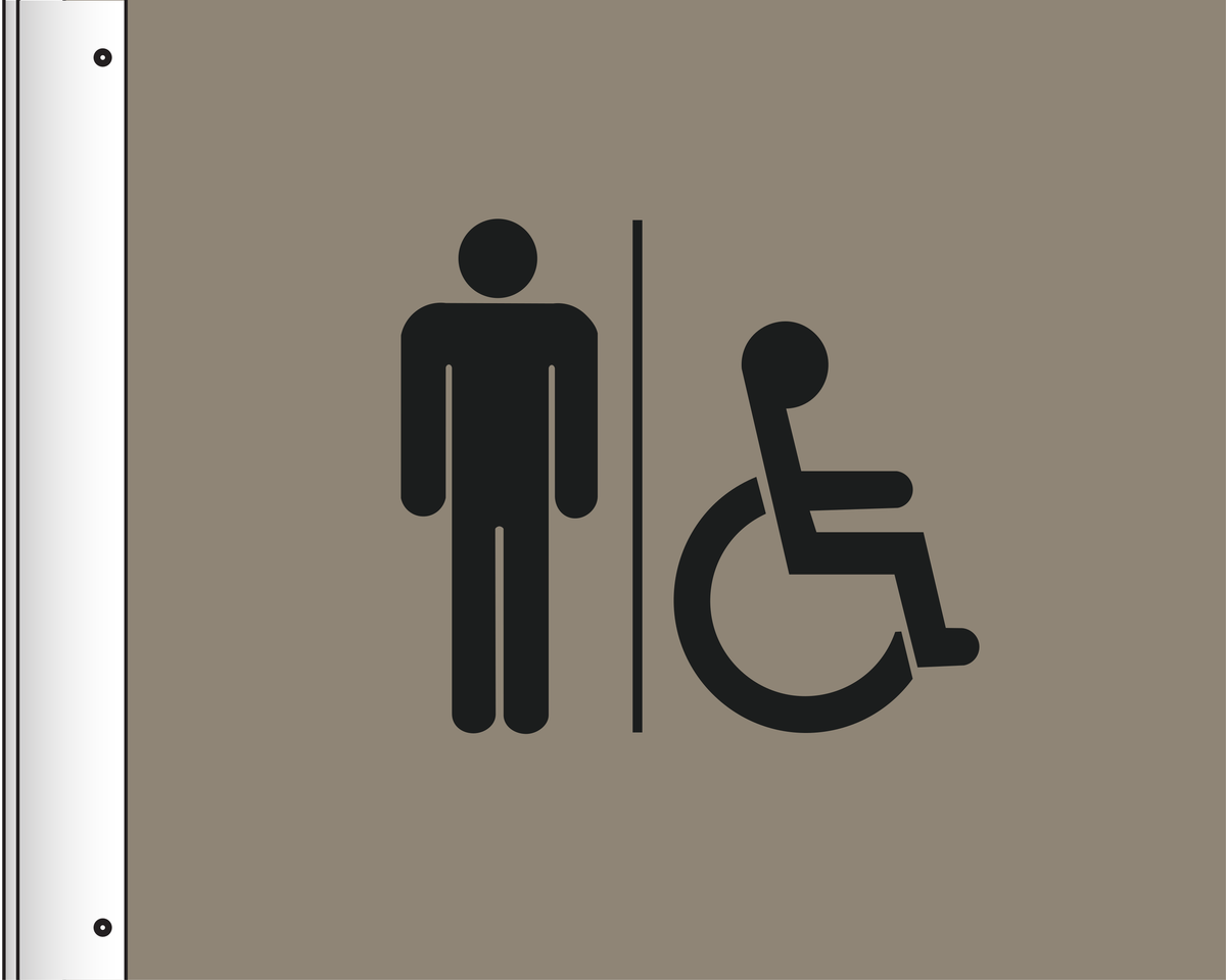 Country Inn & Suites Projecting Sign - Accessible Men (Witching Hour)