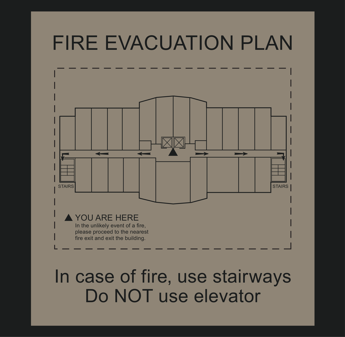 Country Inn & Suites Fire Evacuation Plan - Use Stairways (Witching Hour)