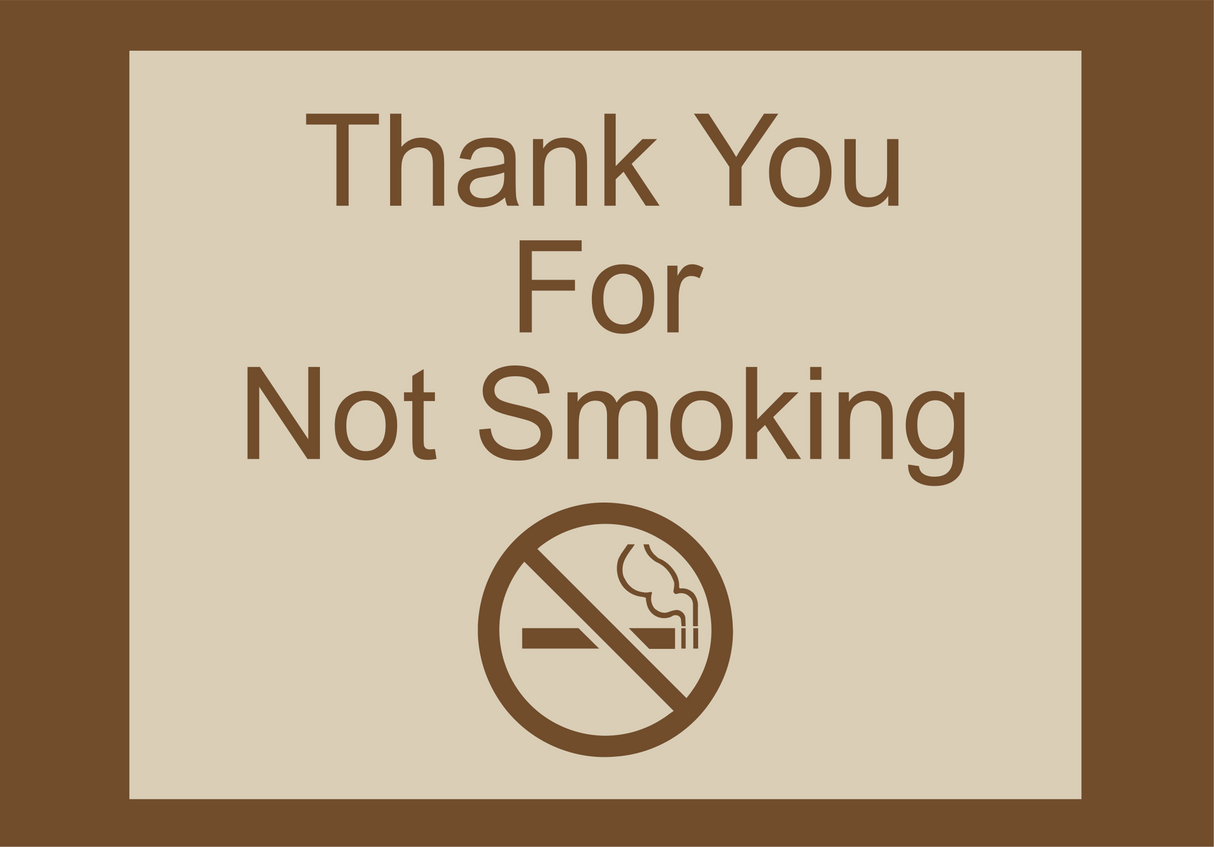Country Inn & Suites Informational - Thank You for Not Smoking (Woodhaven)