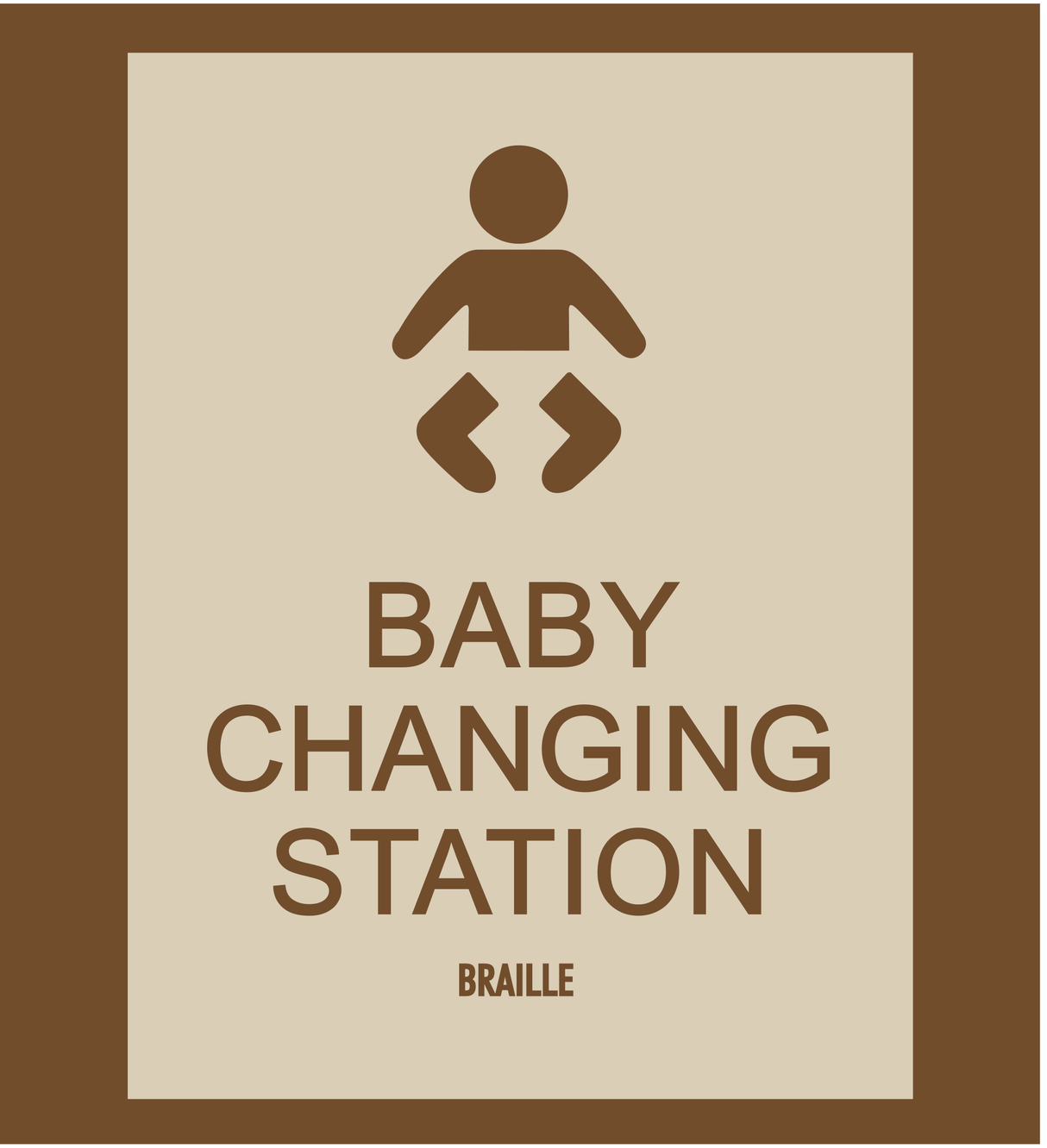 Country Inn & Suites Restroom Identification - Baby Changing Station (Woodhaven)