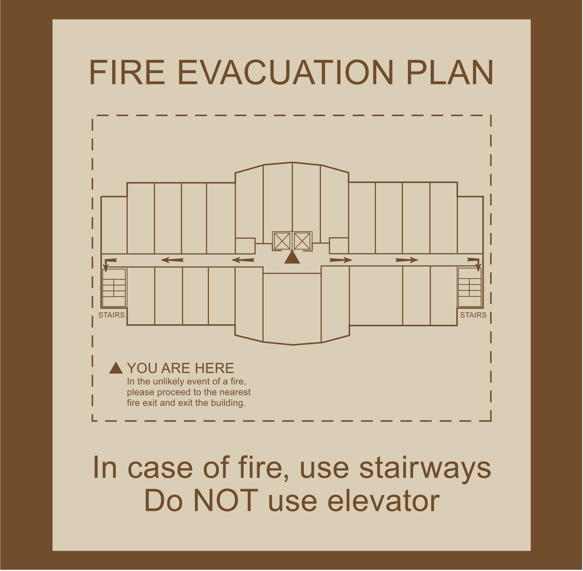 Country Inn & Suites Fire Evacuation Plan - Use Stairways (Woodhaven)