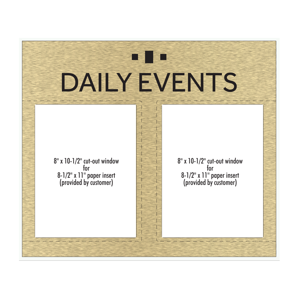 Marriott Daily Events (Gold Face)