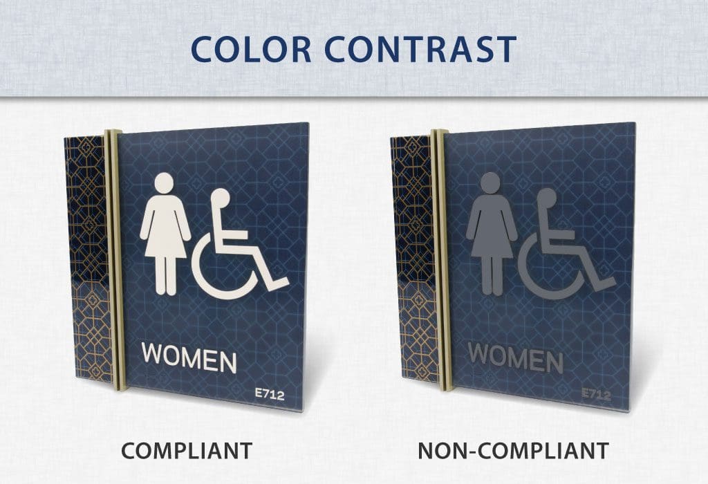 The Importance of Color Contrast For Signage Accessibility