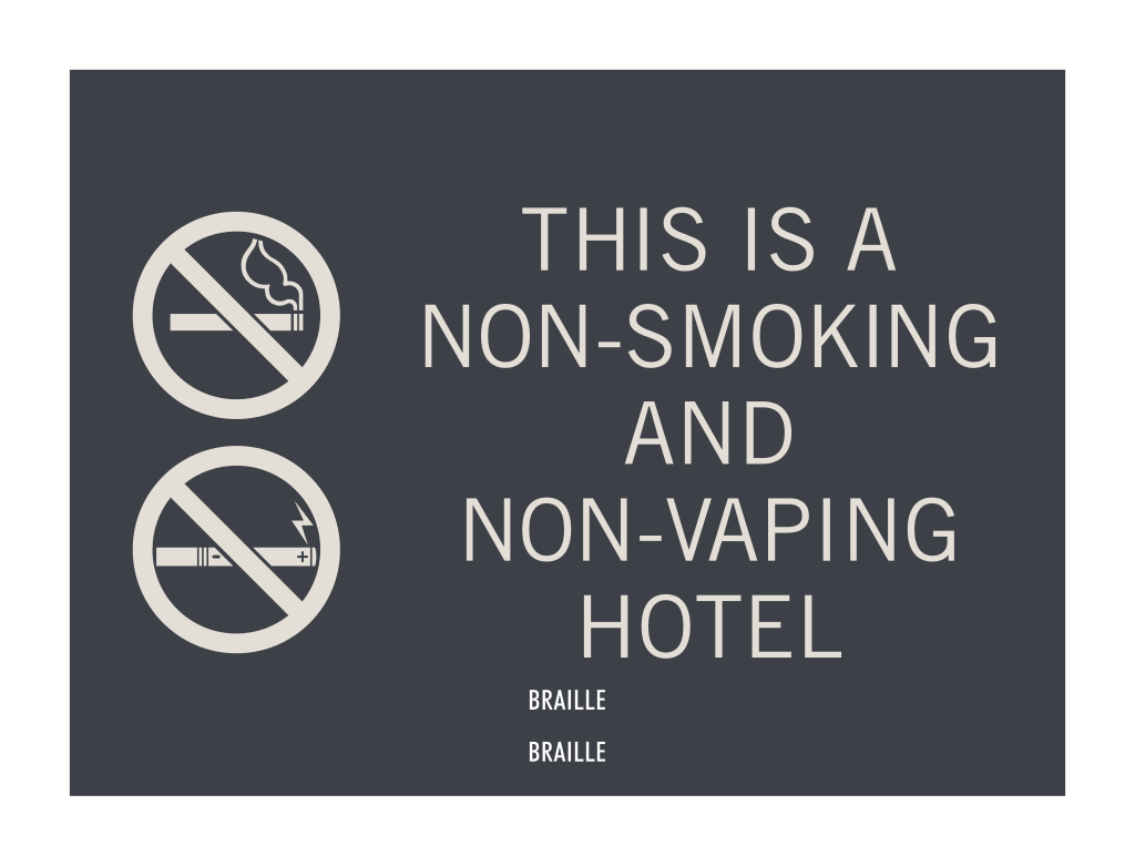 Hyatt Place 2019 Non-Smoking Hotel Informational - This Is a Non-Smoking and Non-Vaping Hotel