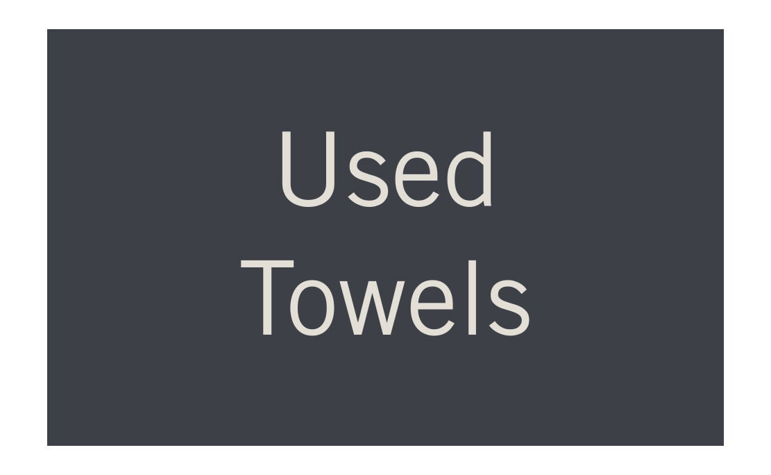Hyatt Place 2019 Interior Informational Sign - Used Towels