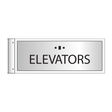 Marriott Flag Sign - Elevators (Silver Face)