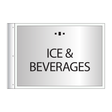 Marriott Flag Sign - Ice & Beverages (Silver Face)