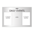 Marriott Daily Events with Screened Map (Silver Face)