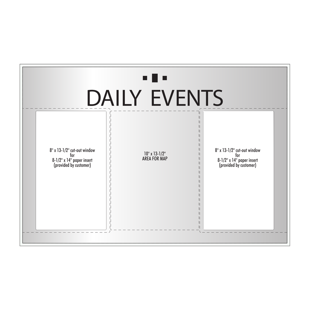 Marriott Daily Events with Screened Map (Silver Face)