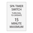 Marriott Whirlpool Spa Timer (Silver Face)