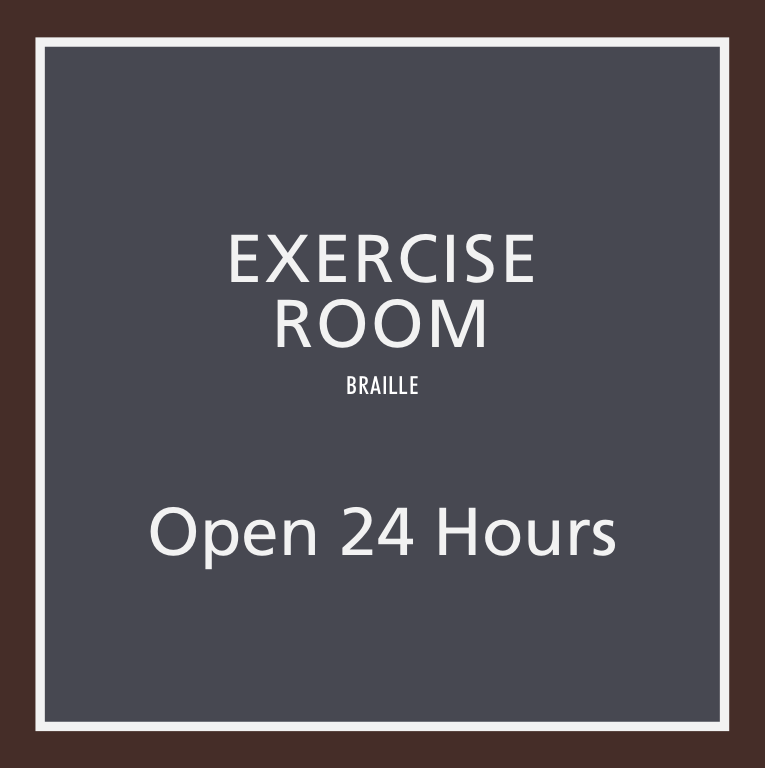 Residence Inn Informational - Exercise Room Open 24 Hours