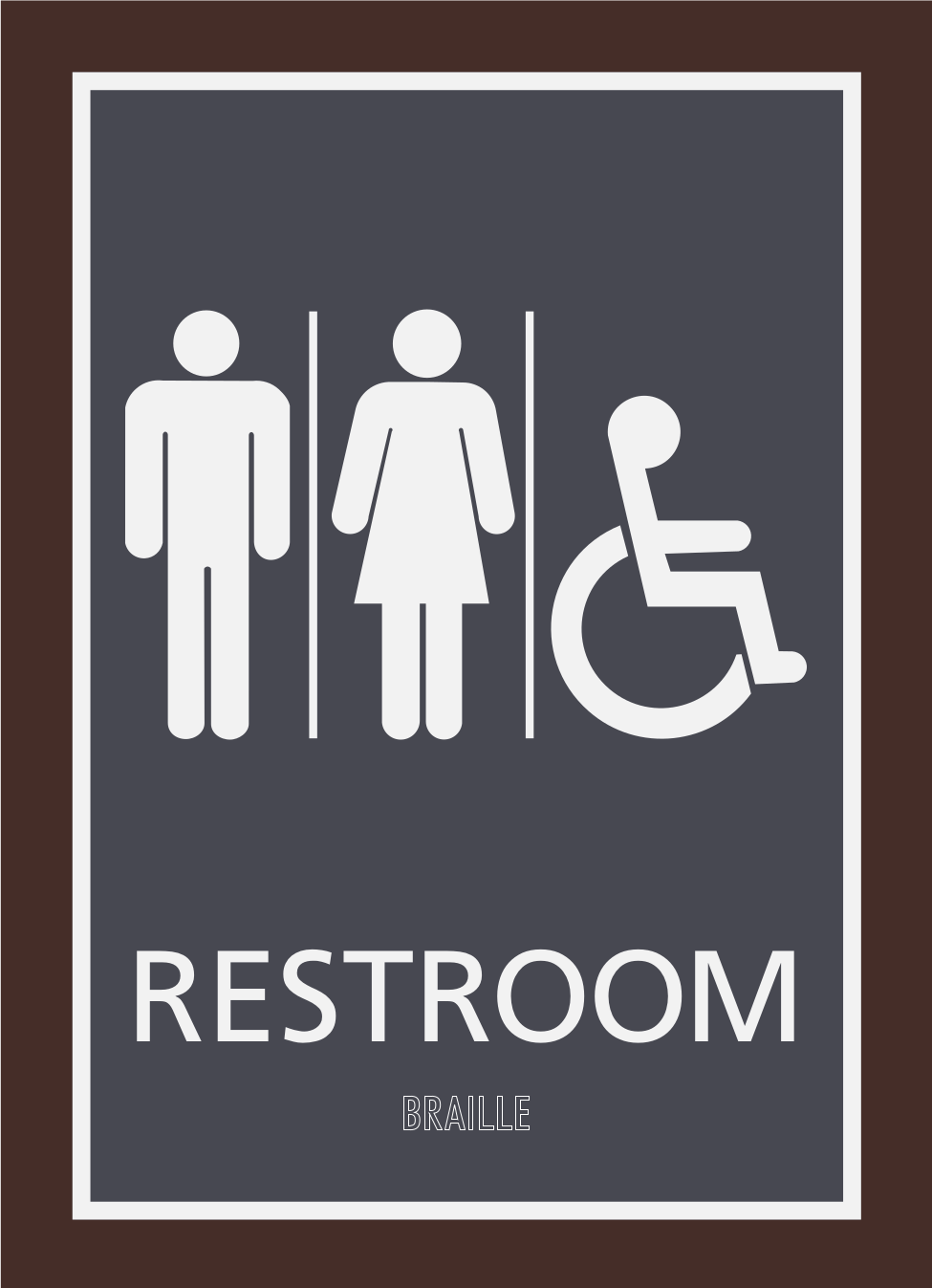 Residence Inn Restroom Identification - Restroom with All-Gender Symbols