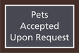 Residence Inn Informational - Pets Accepted Upon Request
