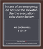 Residence Inn Elevator Evacuation Map Holder