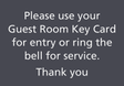Residence Inn Exterior - Use Key Card or Ring Bell for Service