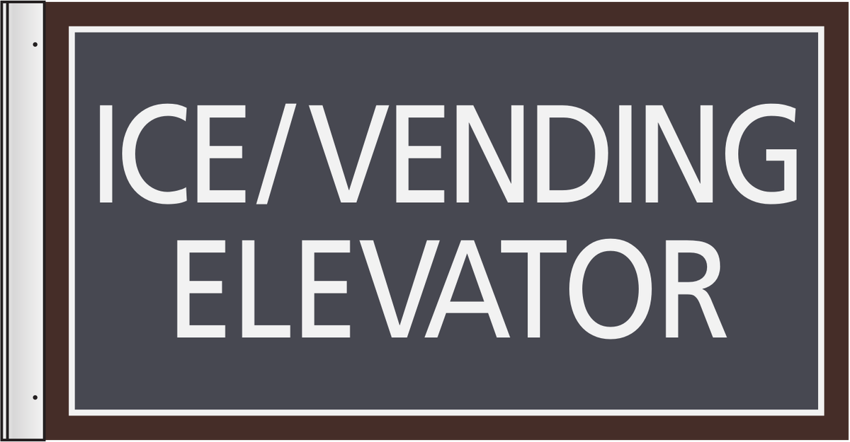 Residence Inn Flag Sign - Ice/Vending Elevator