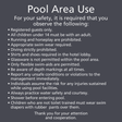 Residence Inn Pool Sign - Pool Area Use