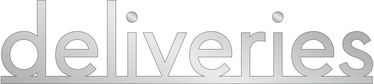 Residence Inn Deliveries Wall Letters - Brushed Aluminum