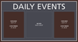 Residence Inn Informational Insert Sign - Daily Events