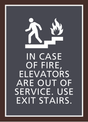 Residence Inn Informational - In Case of Fire Use Exit Stairs