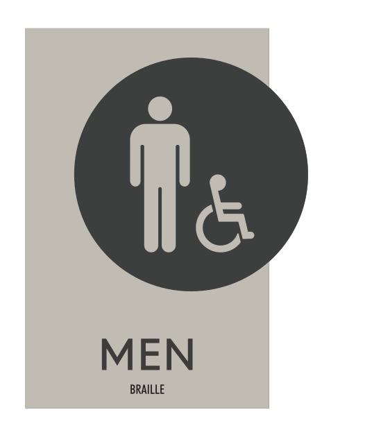 TownePlace Suites - Restroom ID - Men Accessible