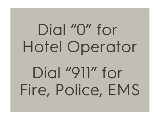 TownePlace Suites - Informational Sign - Doors Are Locked. Please Use Key Card For Entry.