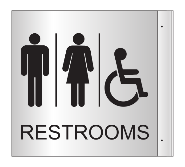 Fairfield Inn & Suites Projection Sign - Restrooms