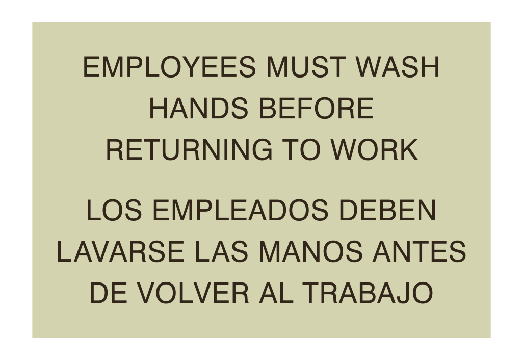 SpringHill Suites Informational - Employee Handwashing