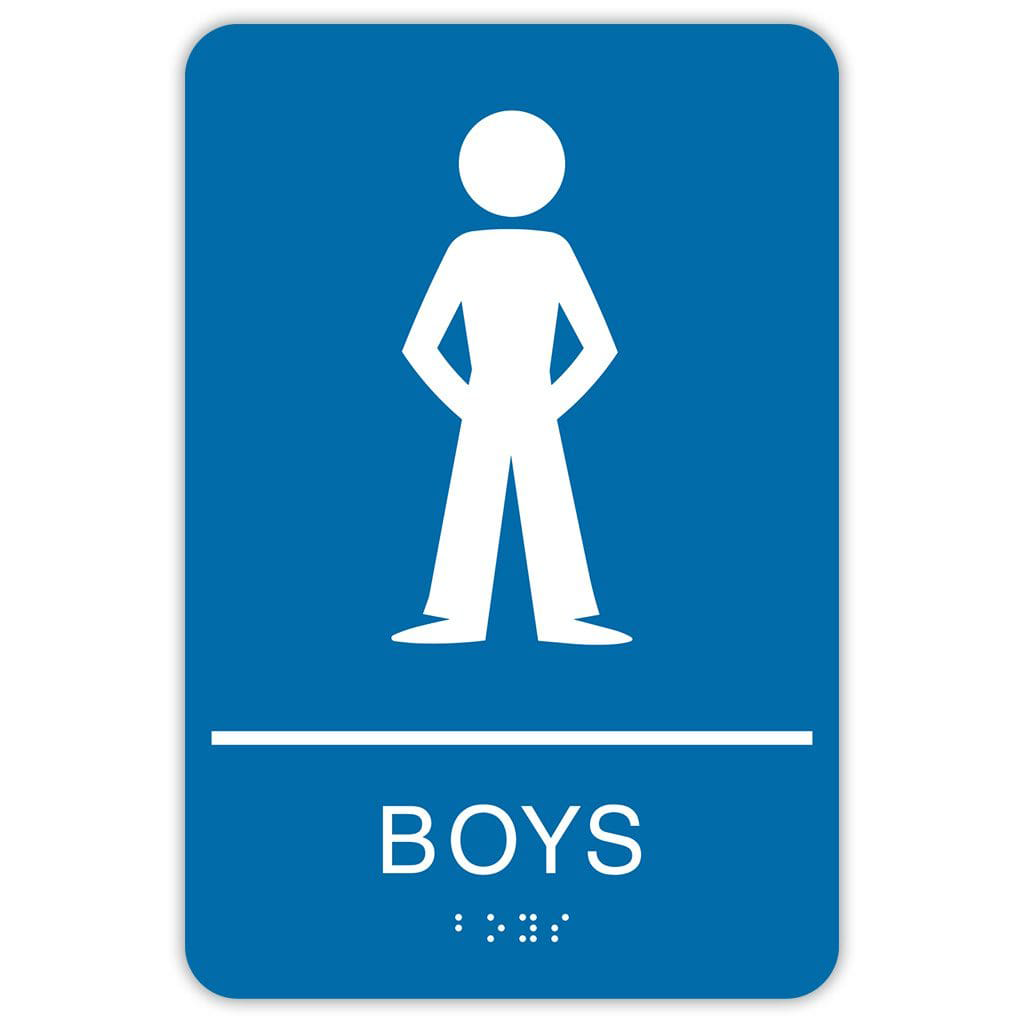 Publix Boys Sign, Rounded Corners - Blue