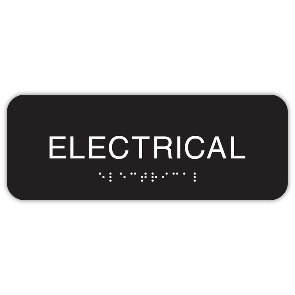 Publix Electrical Sign, Rounded Corners - Black