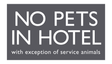 AC Hotel No Pets in Hotel Sign
