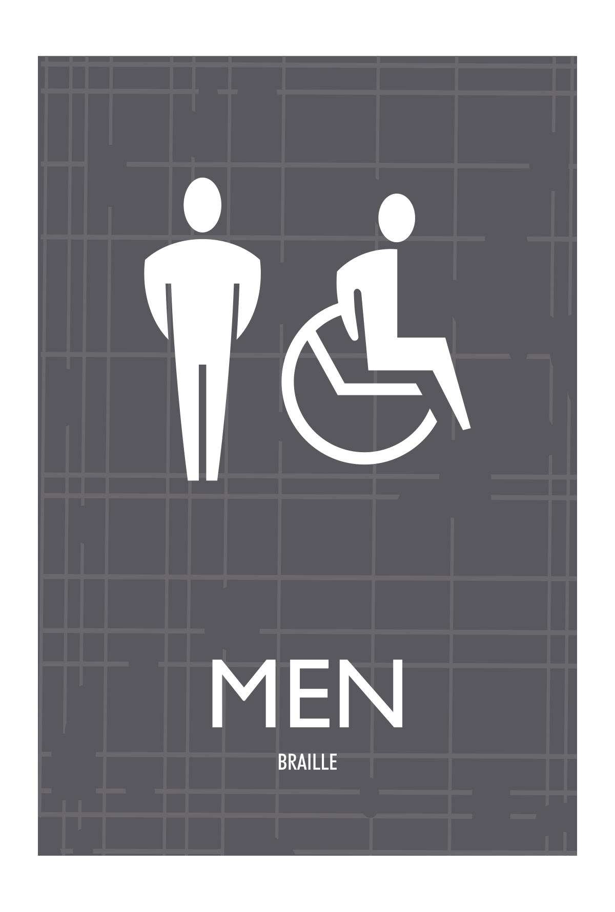 AC Hotel Restroom Sign - Men Accessible