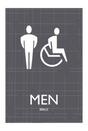 AC Hotel Restroom Sign - Men Accessible
