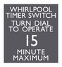 AC Hotel Spa Sign - Whirlpool Timer