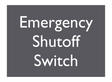 AC Hotel Emergency Shutoff Switch Sign