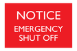AC Hotel Emergency Shut Off Sign