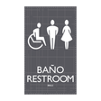 AC Hotel Restroom Sign - Unisex Accessible (Bilingual)