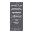 AC Hotel Evacuation Map Sign - Evacuation Stairways (Bilingual)