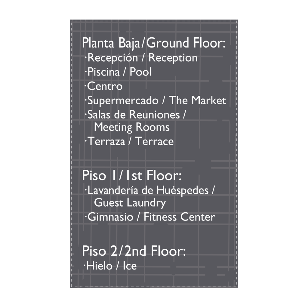AC Hotel Floor Directory Sign (Bilingual)