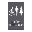 AC Hotel Restroom Sign - Unisex Accessible (BOH) (Bilingual)