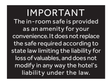 AC Hotel In Room Safe Decal