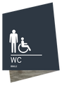 Aloft Restroom Identification - Men Accessible