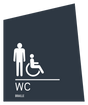 Aloft Restroom Identification - Men Accessible