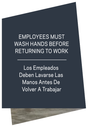 Aloft Informational - Employees Must Wash Hands (Bilingual)