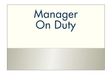 Clarion Pointe Manager on Duty (Brushed Aluminum)