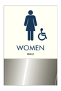 Clarion Pointe Restroom Identification - Women (Smoked Chrome)