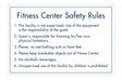 Clarion Pointe Fitness Center Guidelines