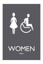 AC Hotel Restroom Sign - Women Accessible (BOH)