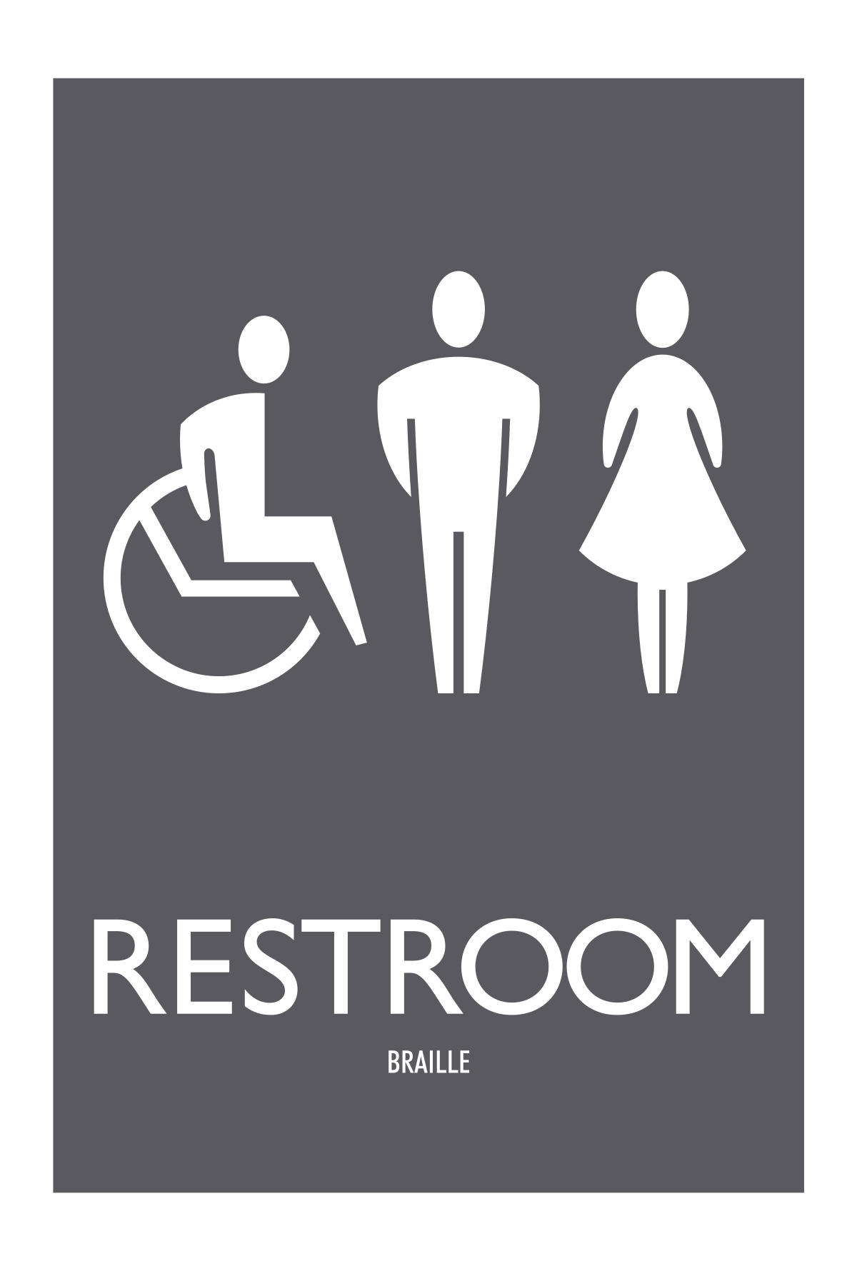AC Hotel Restroom Sign - Unisex Accessible (BOH)